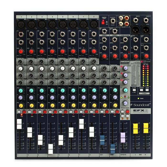 ميکسر آنالوگ سوند کرافت Soundcraft EFX8 8 Channel Analog Mixer