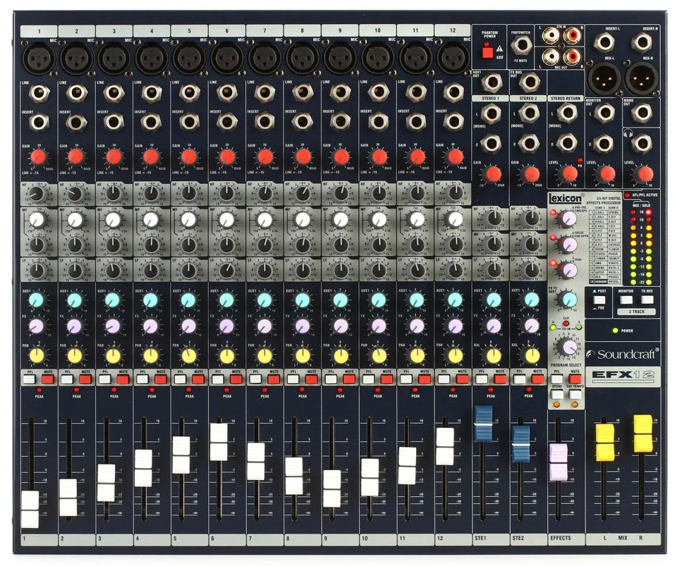 میکسر صدا ساند کرافت مدل EFX12 1 میکسر صدا ساند کرافت مدل EFX12