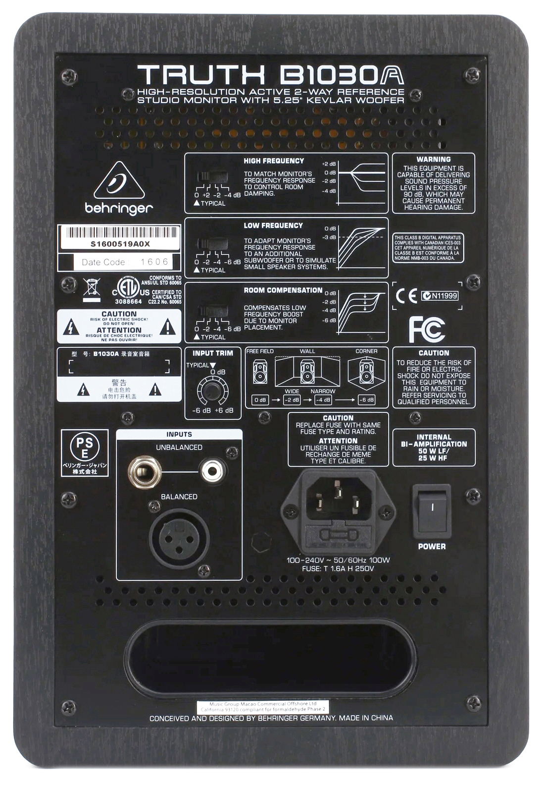 اسپیکر مانیتورینگ استودیویی بهرینگر مدل Truth B1030A 2 اسپیکر مانیتورینگ استودیویی بهرینگر مدل Truth B1030A