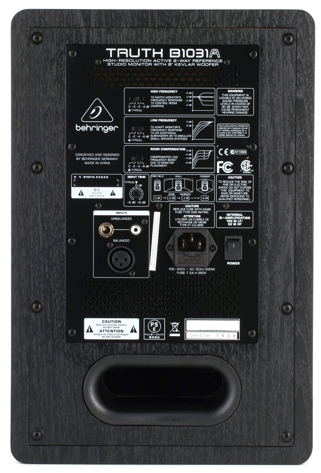 اسپیکر مانیتورینگ استودیویی بهرینگر مدل Truth B1031A 