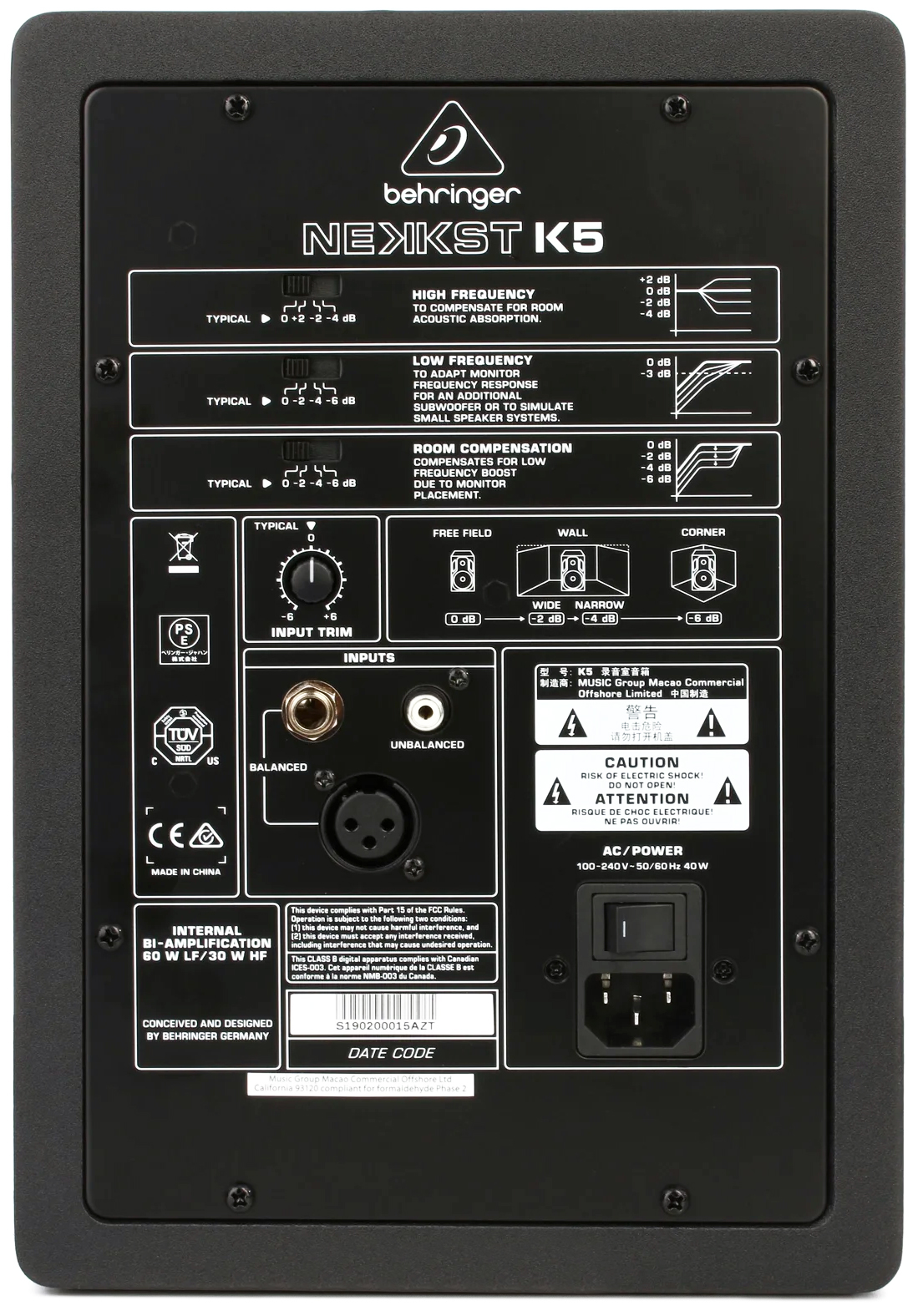 اسپیکر مانیتورینگ استودیویی بهرینگر مدل Nekkst K5 2 اسپیکر مانیتورینگ استودیویی بهرینگر مدل Nekkst K5