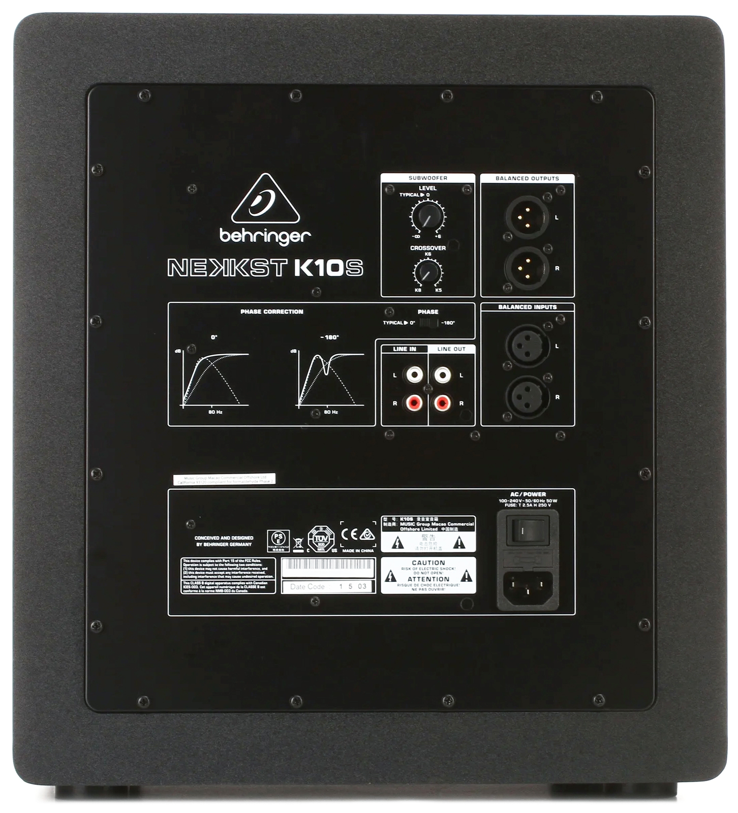 اسپیکر مانیتورینگ ساب ووفر بهرینگر مدل Nekkst K10S 2 اسپیکر مانیتورینگ ساب ووفر بهرینگر مدل Nekkst K10S
