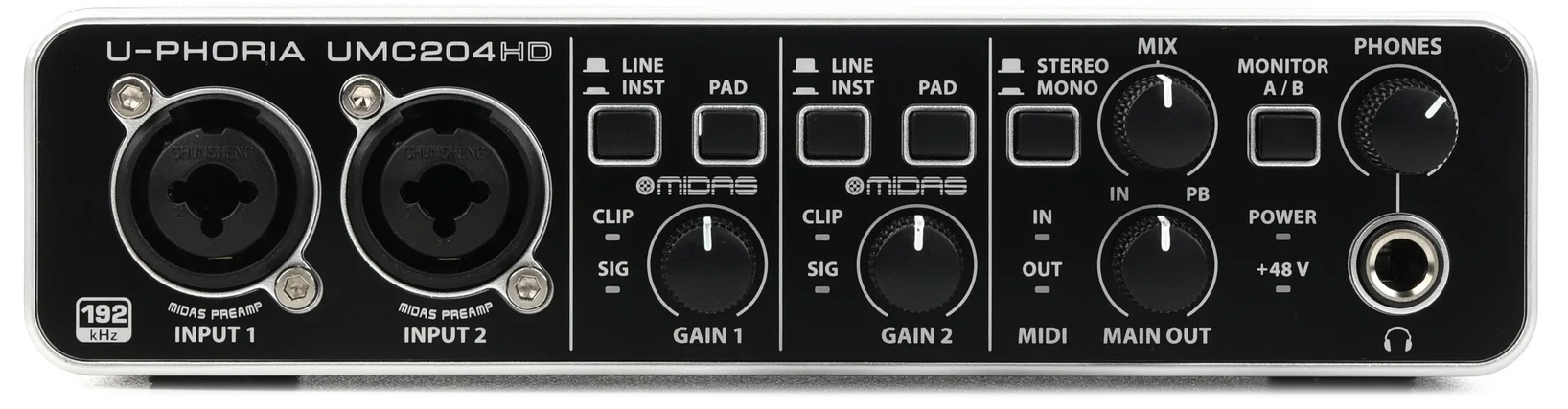 کارت صدا یو اس بی بهرینگر مدل U-Phoria UMC204HD 