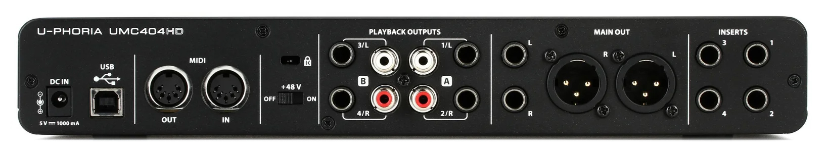 کارت صدا یو اس بی بهرینگر مدل U-Phoria UMC404HD 2 کارت صدا یو اس بی بهرینگر مدل U-Phoria UMC404HD