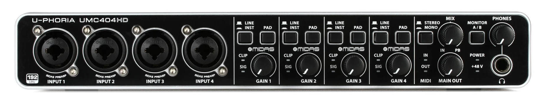 کارت صدا یو اس بی بهرینگر مدل U-Phoria UMC404HD 1 کارت صدا یو اس بی بهرینگر مدل U-Phoria UMC404HD