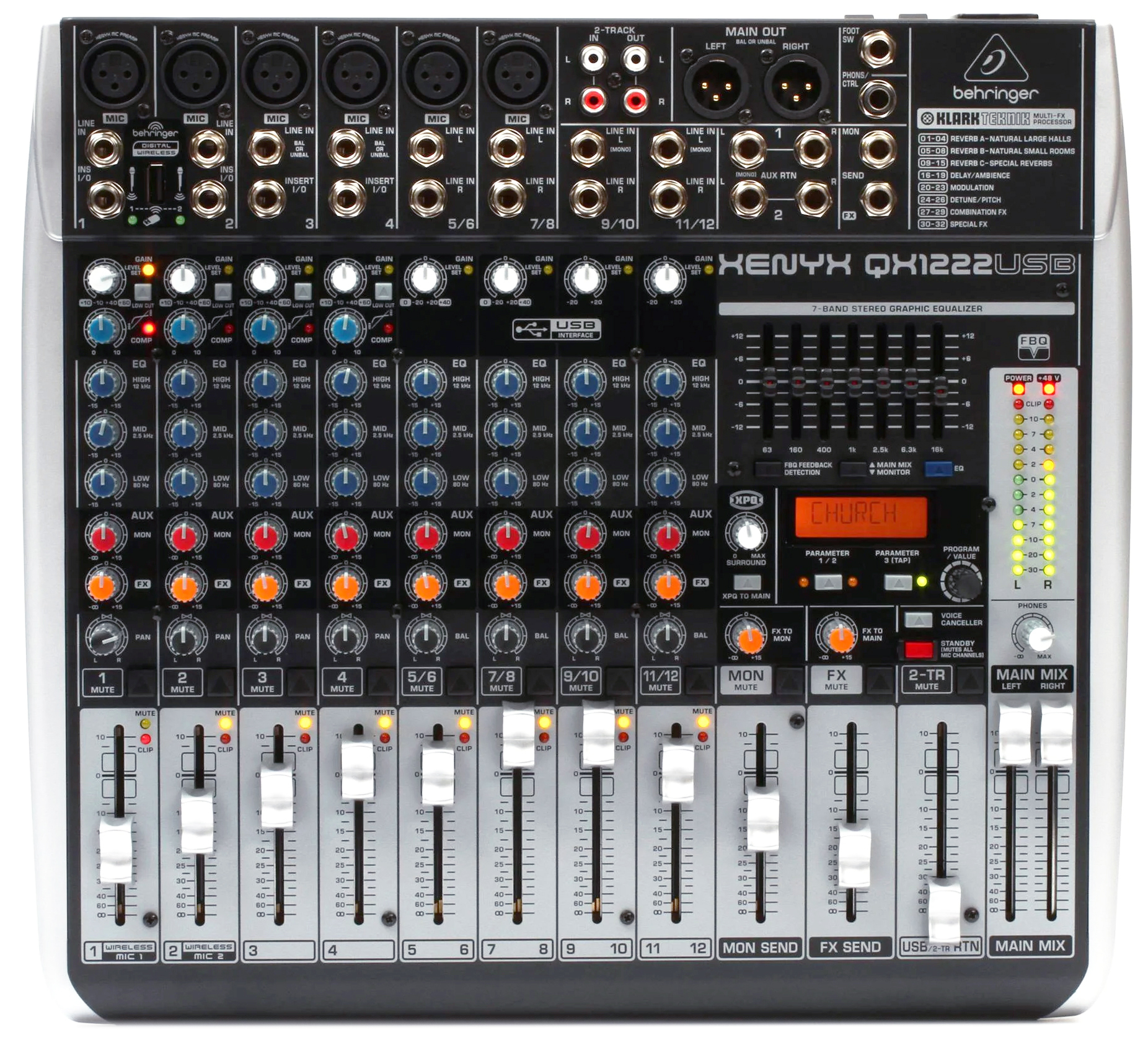 میکسر صدا بهرینگر مدل Xenyx QX1222USB 