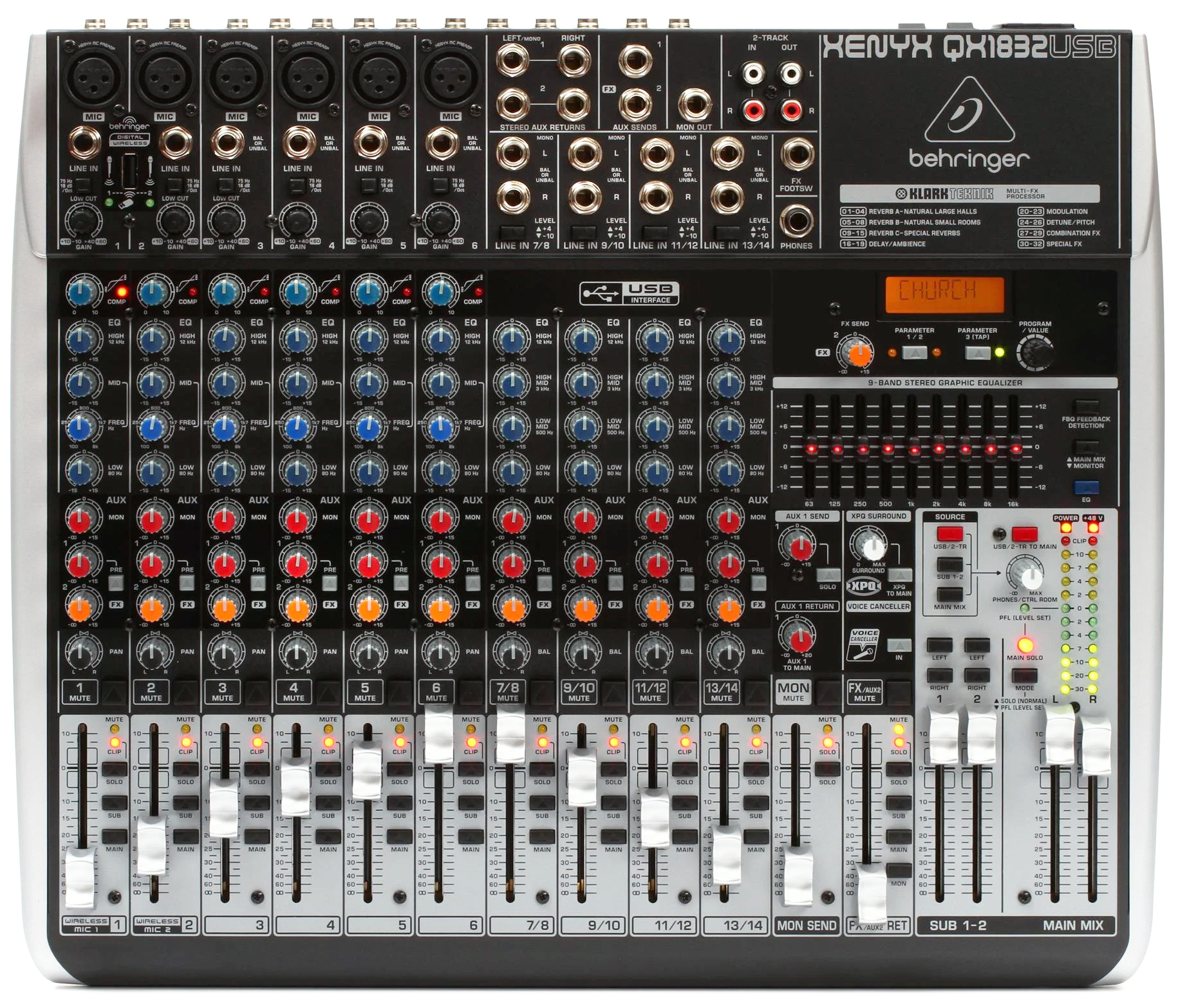 میکسر صدا بهرینگر مدل Xenyx QX1832USB 