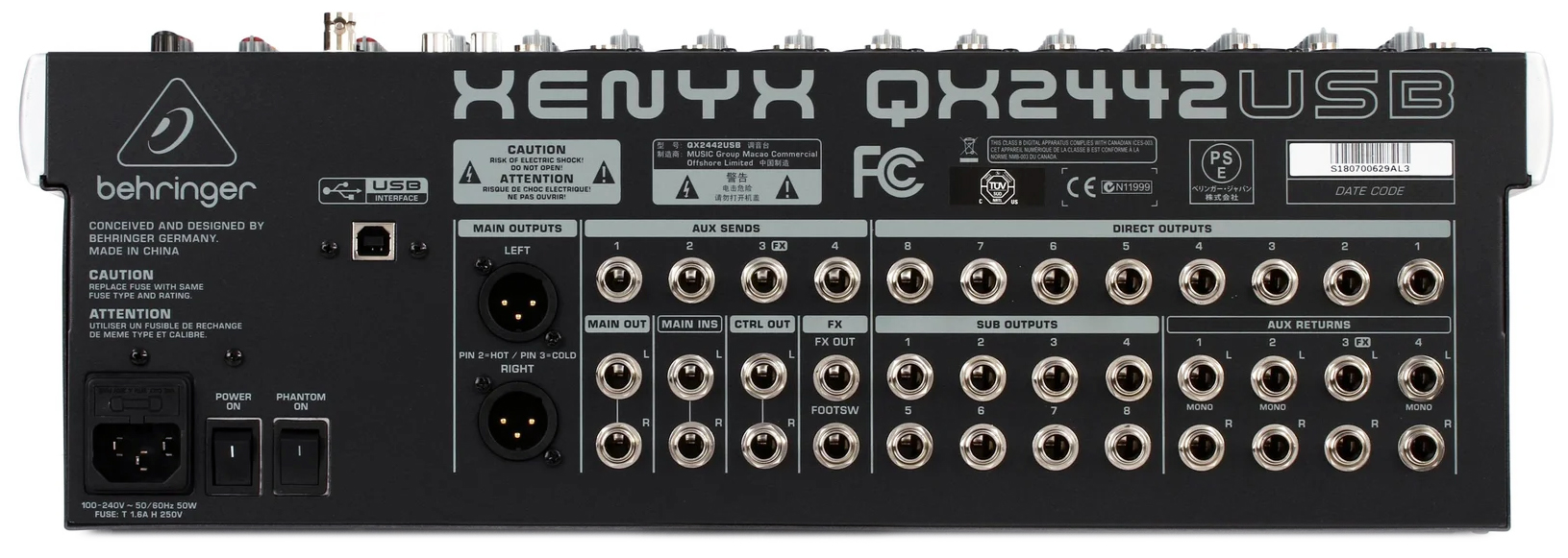 میکسر صدا بهرینگر مدل Xenyx QX2442USB 