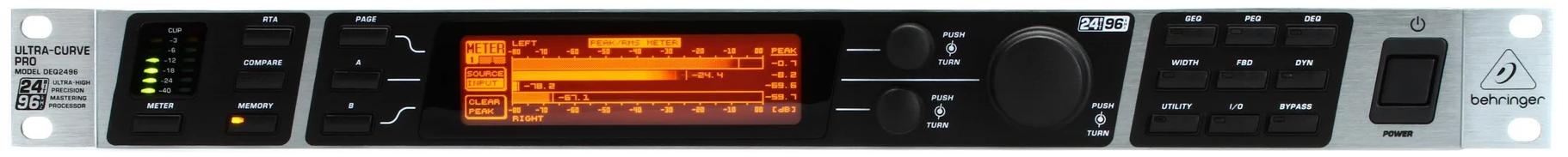 پردازنده اکولایزر بهرینگر مدل Ultracurve Pro DEQ2496 1 پردازنده اکولایزر بهرینگر مدل Ultracurve Pro DEQ2496