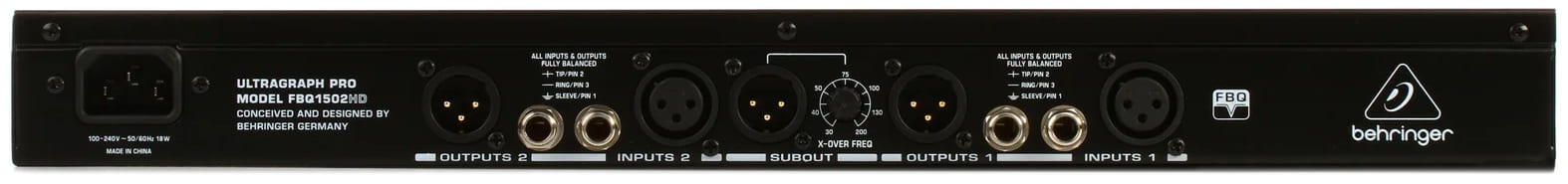 پردازنده اکولایزر گرافیکی بهرینگر مدل Ultragraph Pro FBQ1502HD 2 پردازنده اکولایزر گرافیکی بهرینگر مدل Ultragraph Pro FBQ1502HD