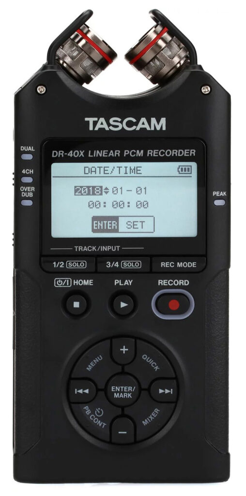 رکوردر ضبط کننده صدا دستی تسکم مدل DR-40X 1 رکوردر ضبط کننده صدا دستی تسکم مدل DR-40X