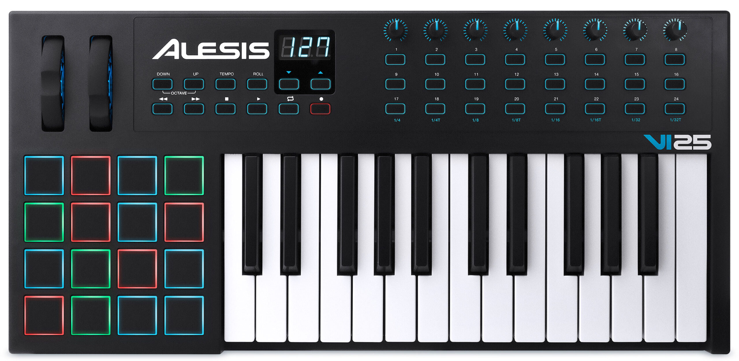 میدی کیبورد کنترلر السیس مدل VI25 1 میدی کیبورد کنترلر السیس مدل VI25