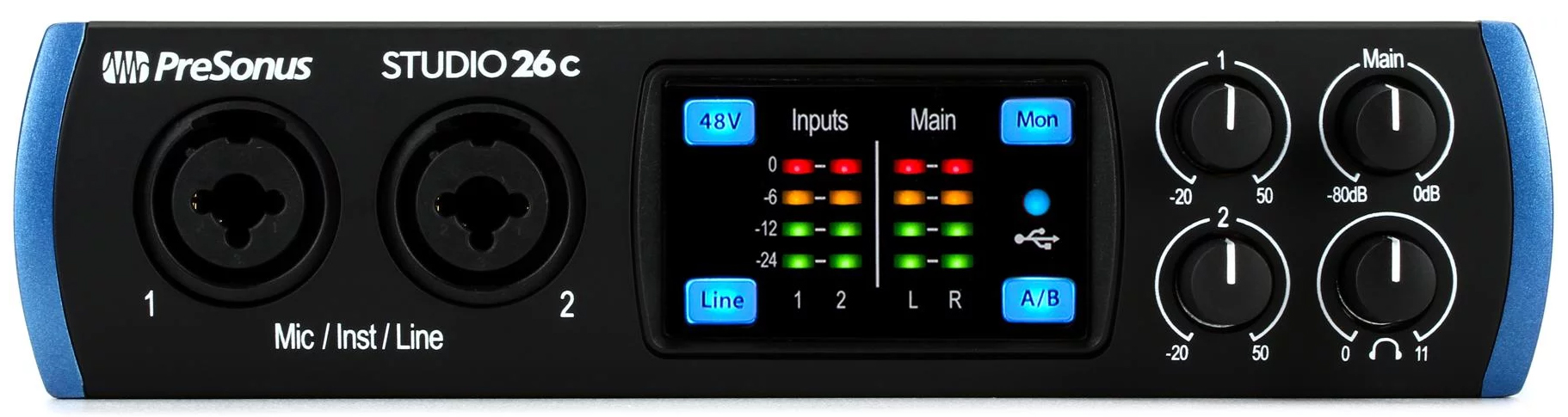 کارت صدا یو اس بی پریسونوس مدل Studio 26c 1 کارت صدا یو اس بی پریسونوس مدل Studio 26c