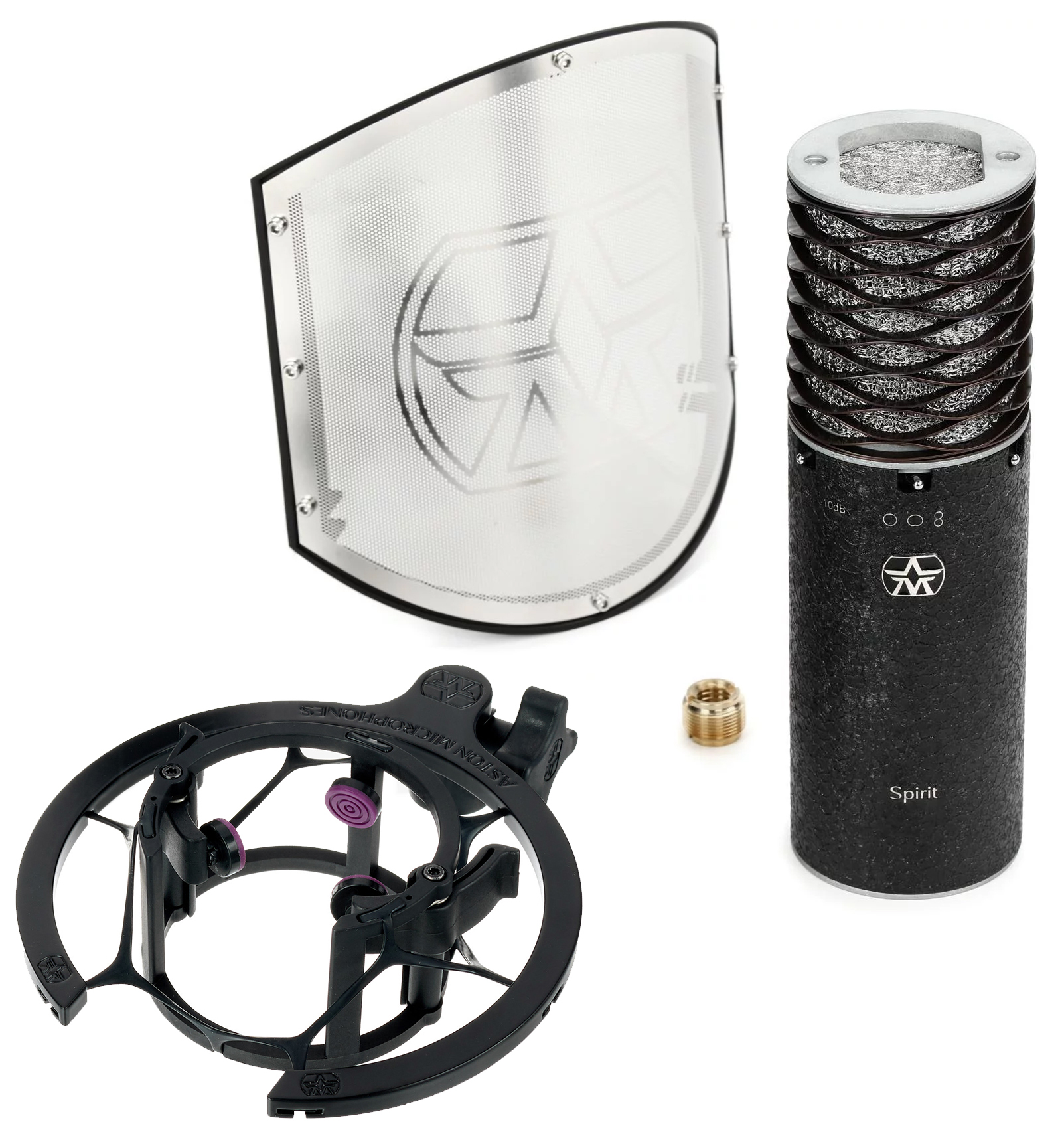 میکروفون استودیویی استون مدل Spirit Black Bundle 3 میکروفون استودیویی استون مدل Spirit Black Bundle