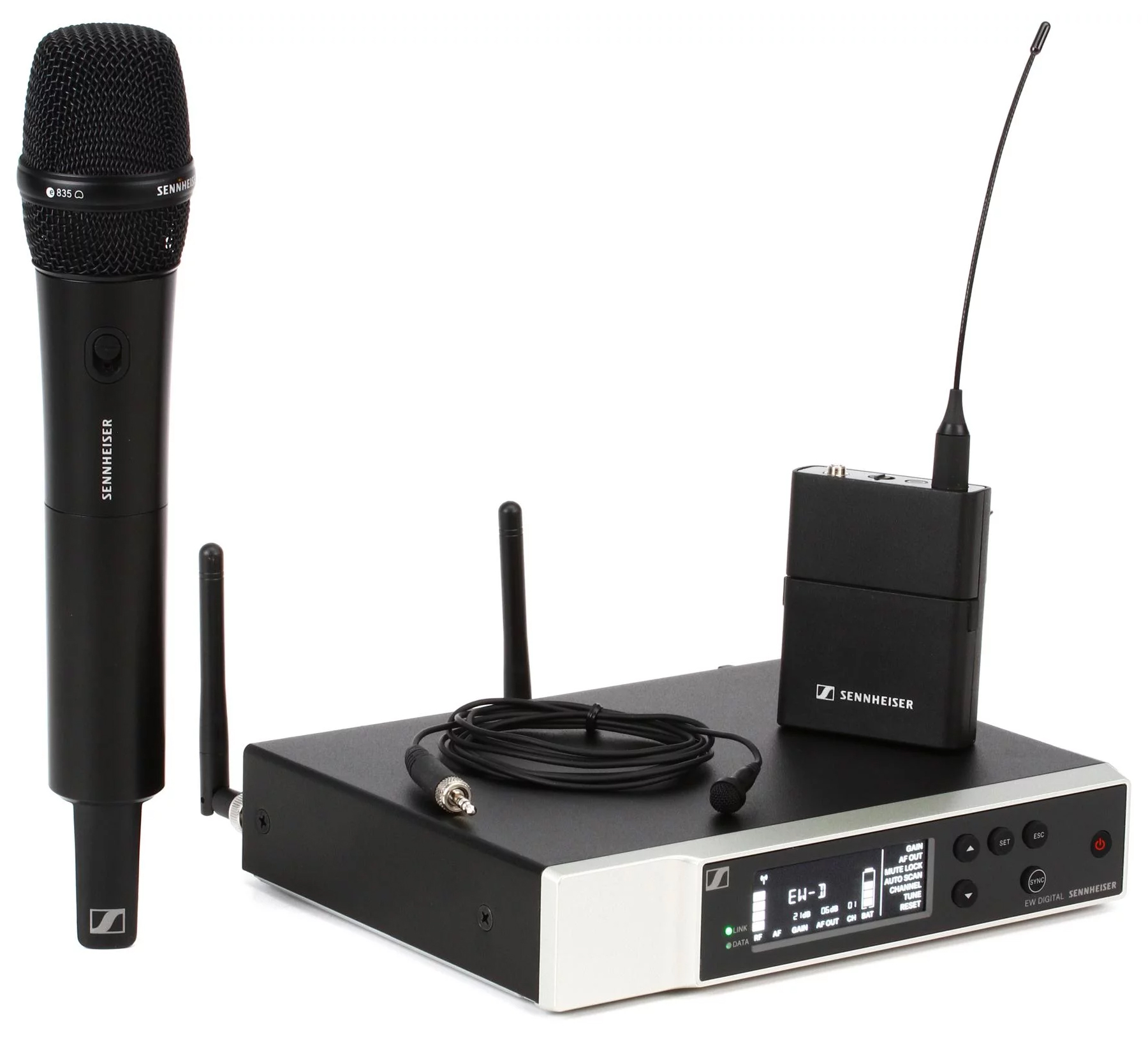 میکروفون بیسیم دستی و یقه ای سنهایزر مدل EW-D ME 2 / 835-S Set