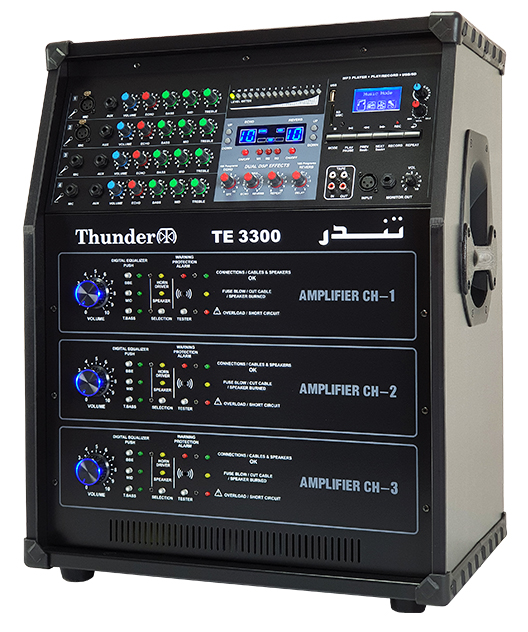 پاور میکسر تندر الکترونیک مدل TE-3300 1 پاور میکسر تندر الکترونیک مدل TE-3300