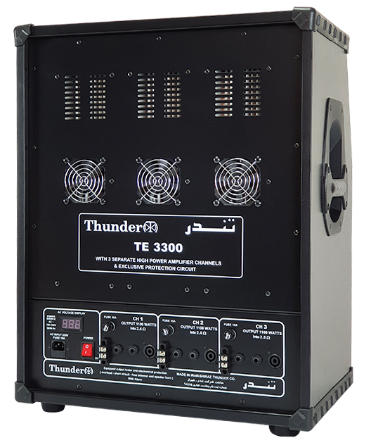 پاور میکسر تندر الکترونیک مدل TE-3300 2 پاور میکسر تندر الکترونیک مدل TE-3300