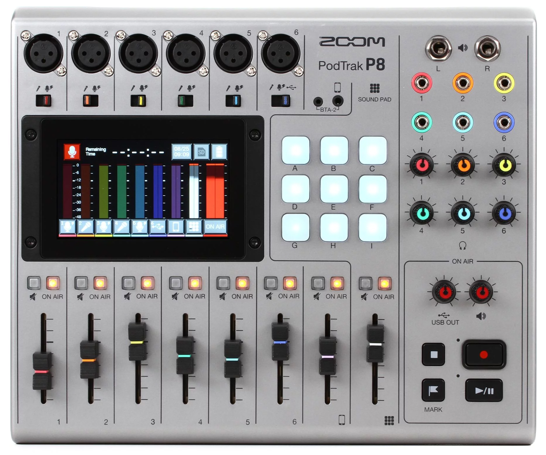 رکوردر پادکست ضبط کننده صدا زوم مدل PodTrak P8