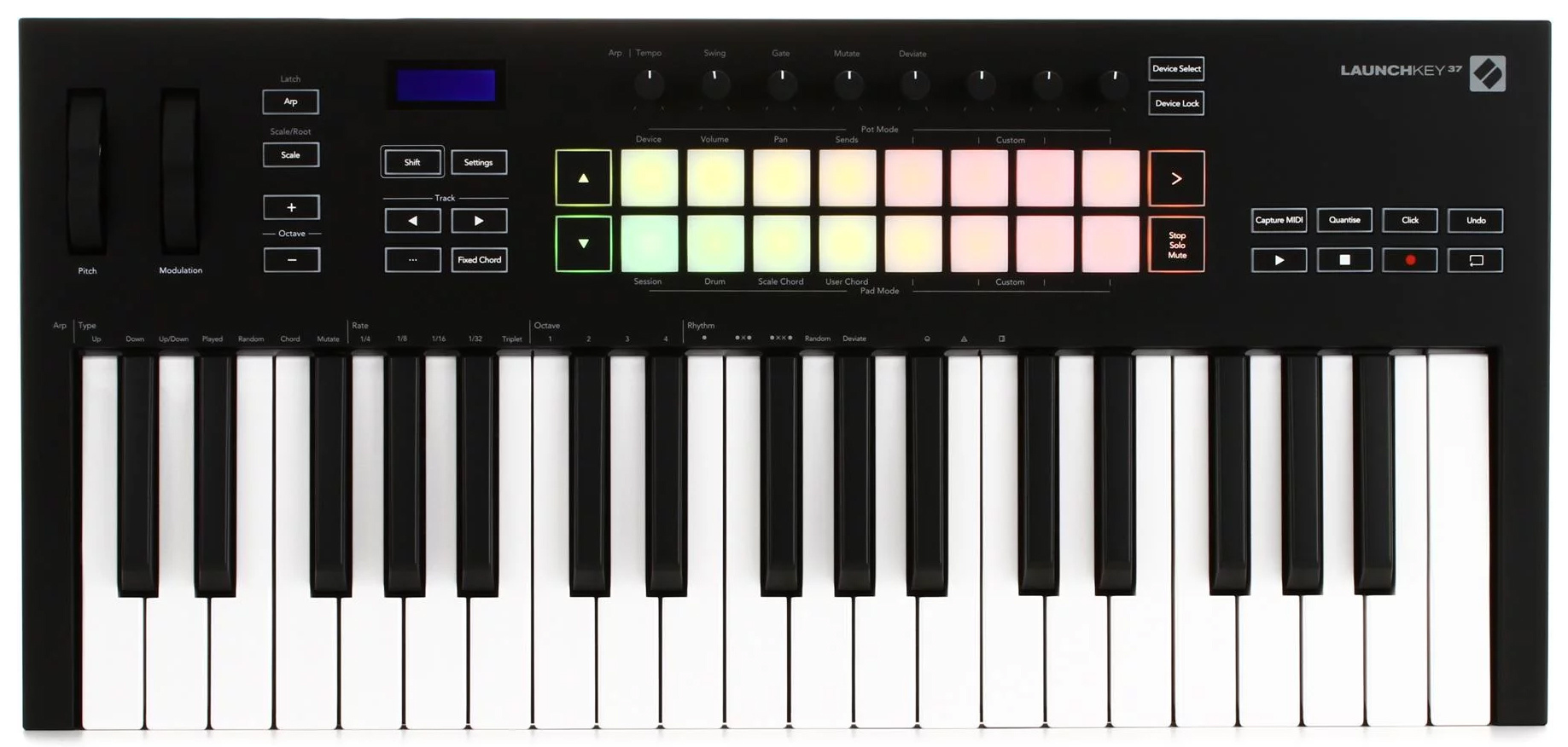 میدی کیبورد کنترلر نویشن مدل Launchkey 37 MK3 1 میدی کیبورد کنترلر نویشن مدل Launchkey 37 MK3