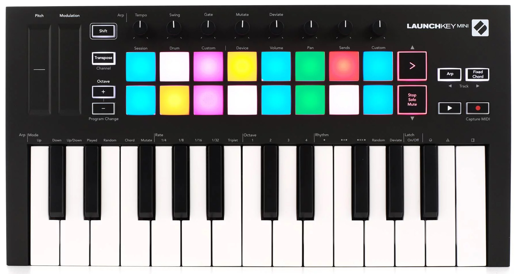 میدی کیبورد کنترلر نویشن مدل Launchkey Mini MK3 1 میدی کیبورد کنترلر نویشن مدل Launchkey Mini MK3