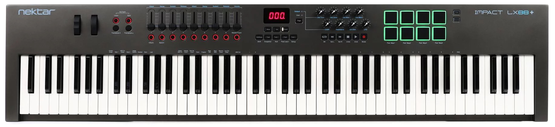 میدی کیبورد کنترلر نکتار مدل Impact LX88 PLUS