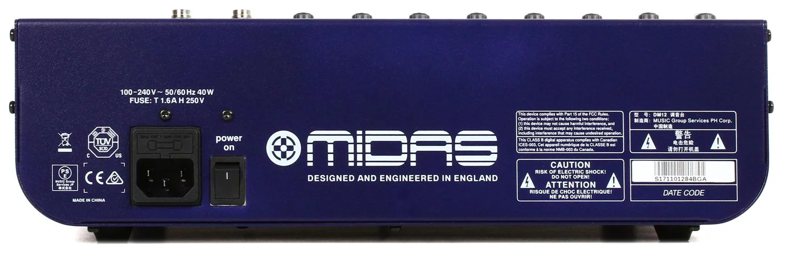 میکسر صدا مایداس مدل DM12 2 میکسر صدا مایداس مدل DM12