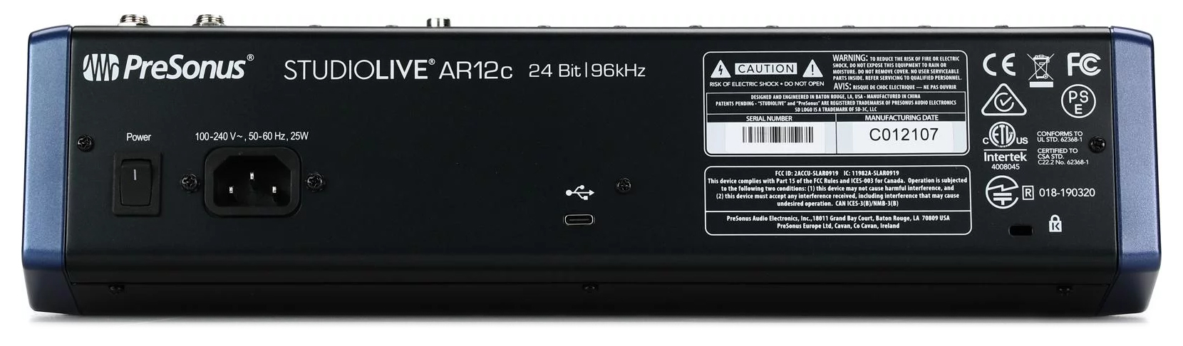 میکسر صدا پریسونوس استودیو لایو ای آر سی StudioLive AR12c 2 میکسر صدا پریسونوس استودیو لایو ای آر سی StudioLive AR12c