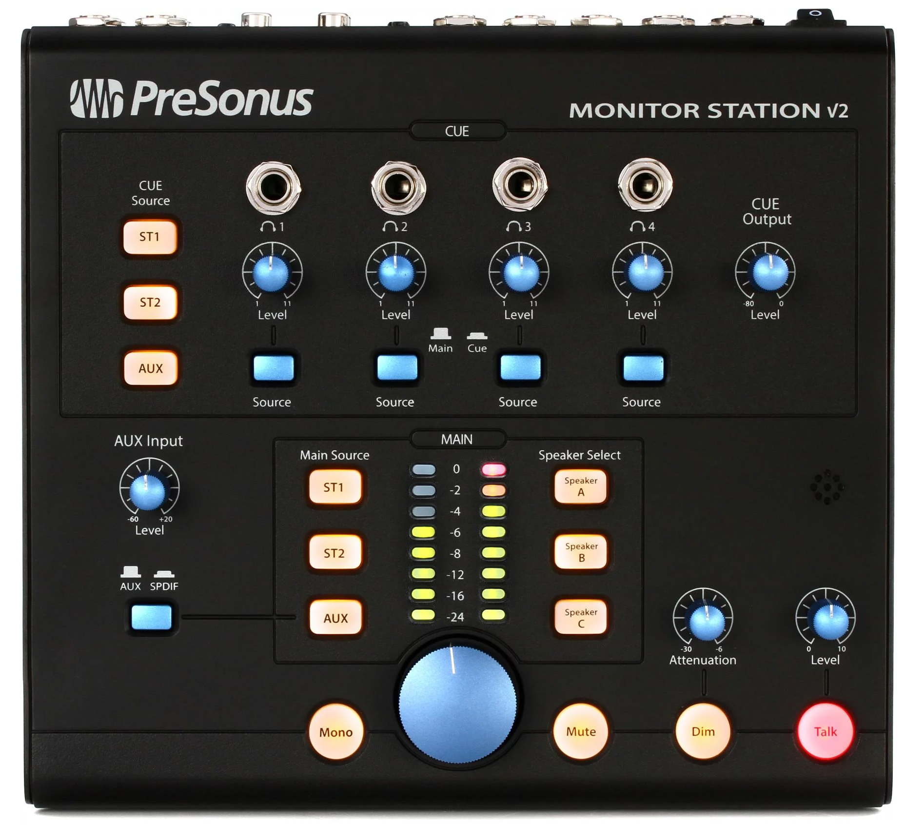 کنترلر اسپیکر مانیتور و هدفون پریسونوس مدل Monitor Station V2 1 کنترلر اسپیکر مانیتور و هدفون پریسونوس مدل Monitor Station V2