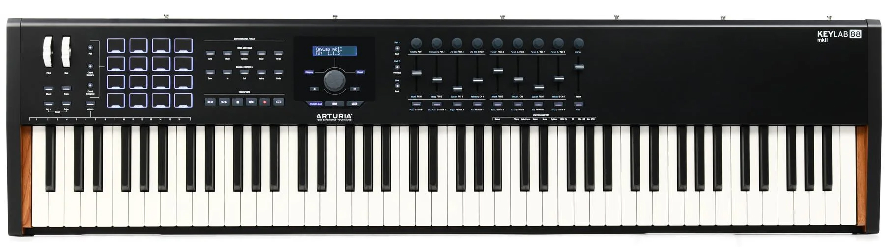 میدی کیبورد کنترلر آرتوریا مدل KeyLab 88 MkII 2 میدی کیبورد کنترلر آرتوریا مدل KeyLab 88 MkII