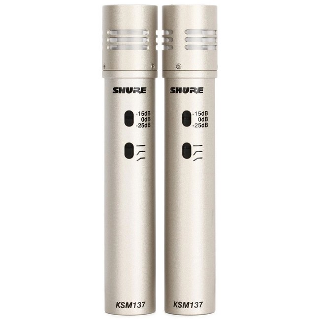 میکروفون قلمی کندانسور شور کی اس ام استریو KSM137 Stereo Set 11 میکروفون باسیم ساز شور مدل KSM137 Stereo Pair 1