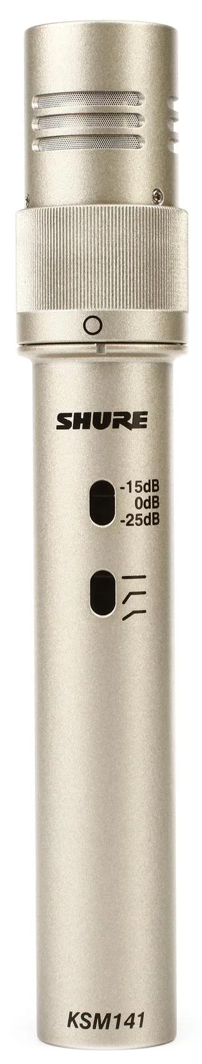 میکروفون قلمی کندانسور کاردیوئید شور کی اس ام شور KSM141 1 میکروفون قلمی کندانسور کاردیوئید شور کی اس ام شور KSM141