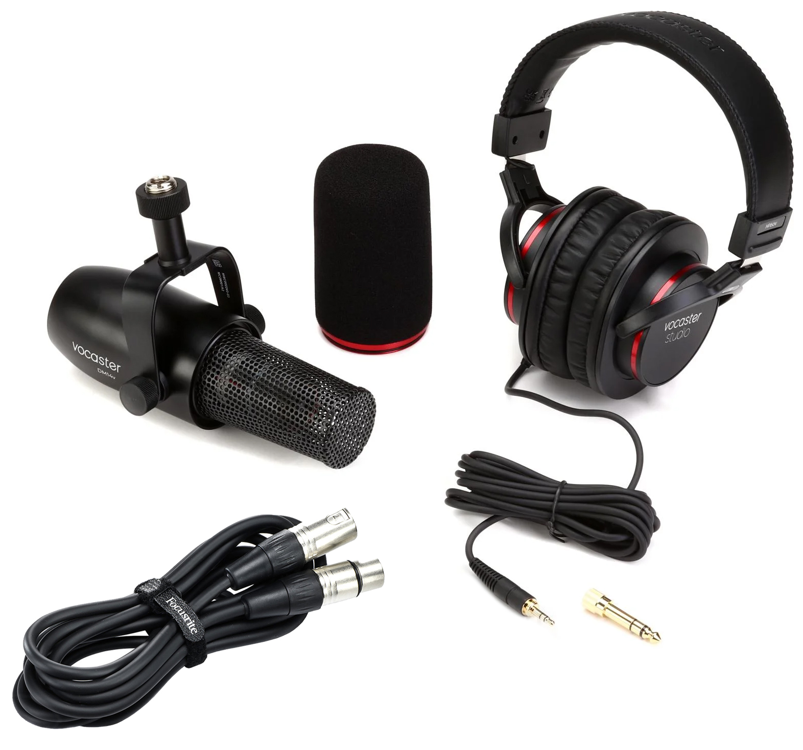 پکیج میکروفون استودیویی و هدفون فوکوسرایت مدل Vocaster Broadcast Kit 3 پکیج میکروفون استودیویی و هدفون فوکوسرایت مدل Vocaster Broadcast Kit