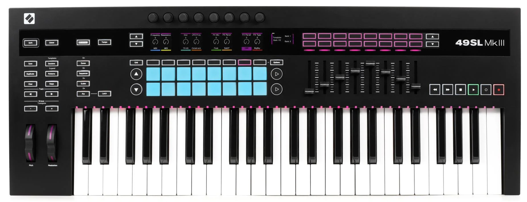 میدی کیبورد کنترلر نویشن مدل 49SL MkIII 1 میدی کیبورد کنترلر نویشن مدل 49SL MkIII