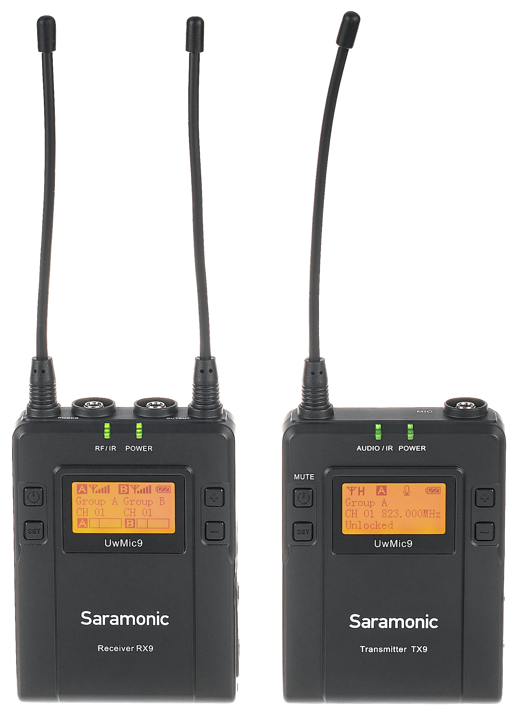 میکروفون بیسیم یقه ای دوربین سارامونیک مدل UwMic9 Kit 1 2 میکروفون بیسیم یقه ای دوربین سارامونیک مدل UwMic9 Kit 1