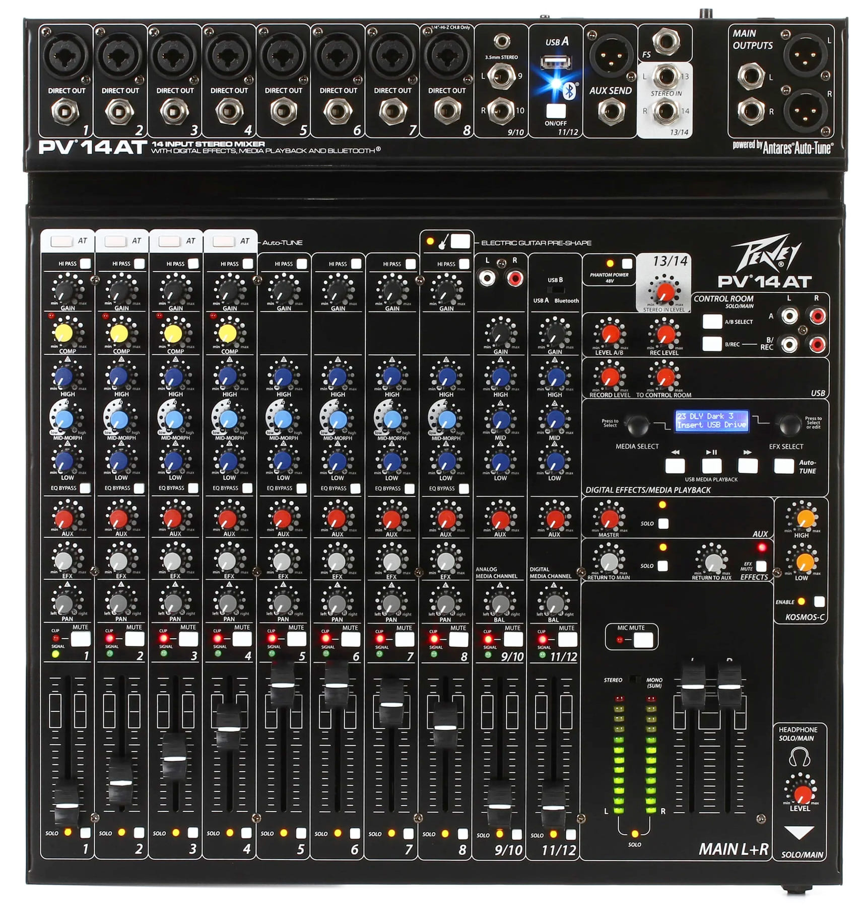 میکسر صدا آنالوگ 14 کانال پیوی پی وی ای تی PV 14 AT