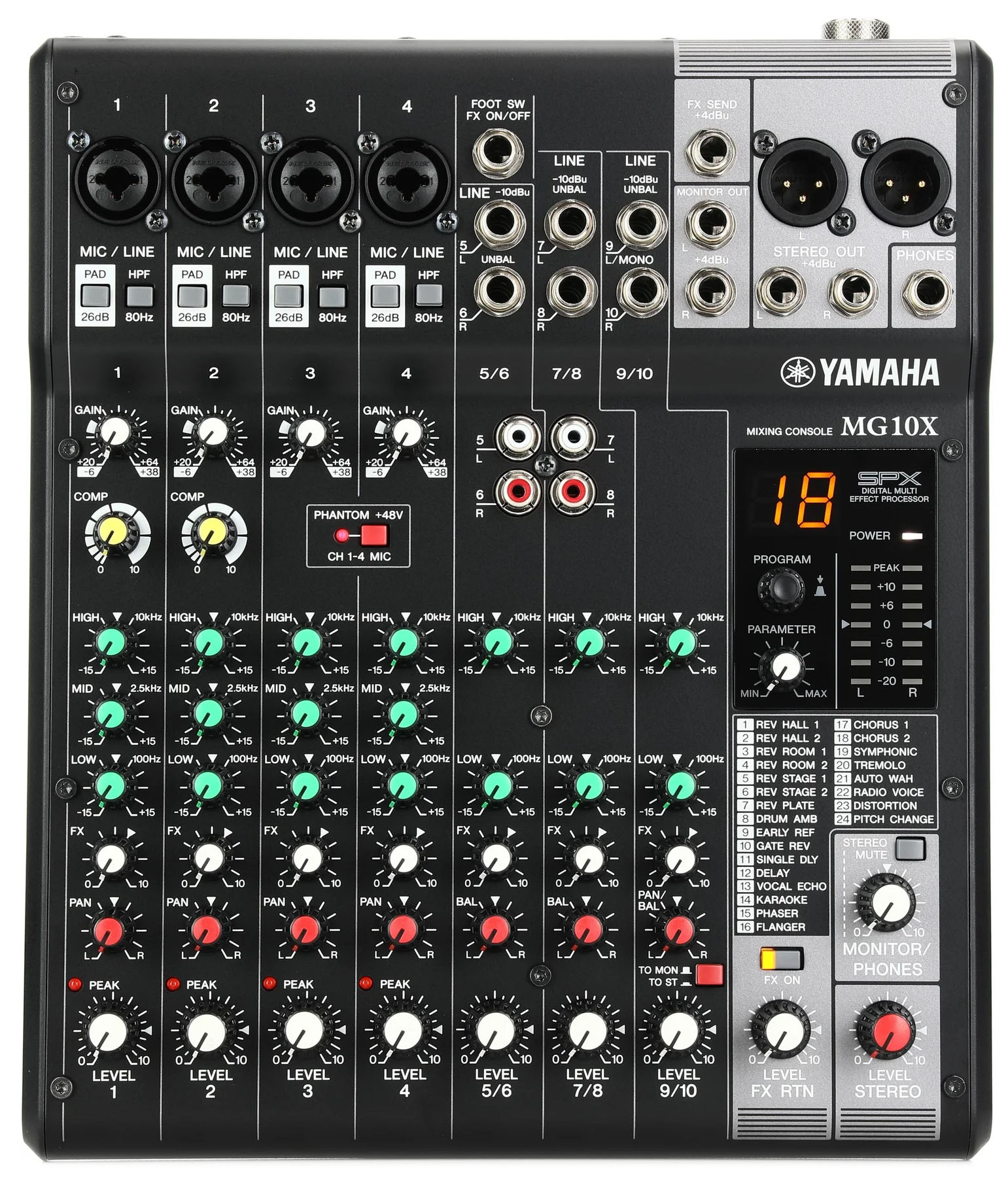 میکسر صدا آنالوگ 10 کانال یاماها ام جی ایکس سی وی MG10X CV
