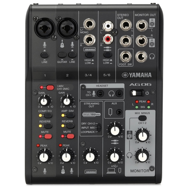 میکسر و کارت صدا یاماها مدل AG06 MK2 2
