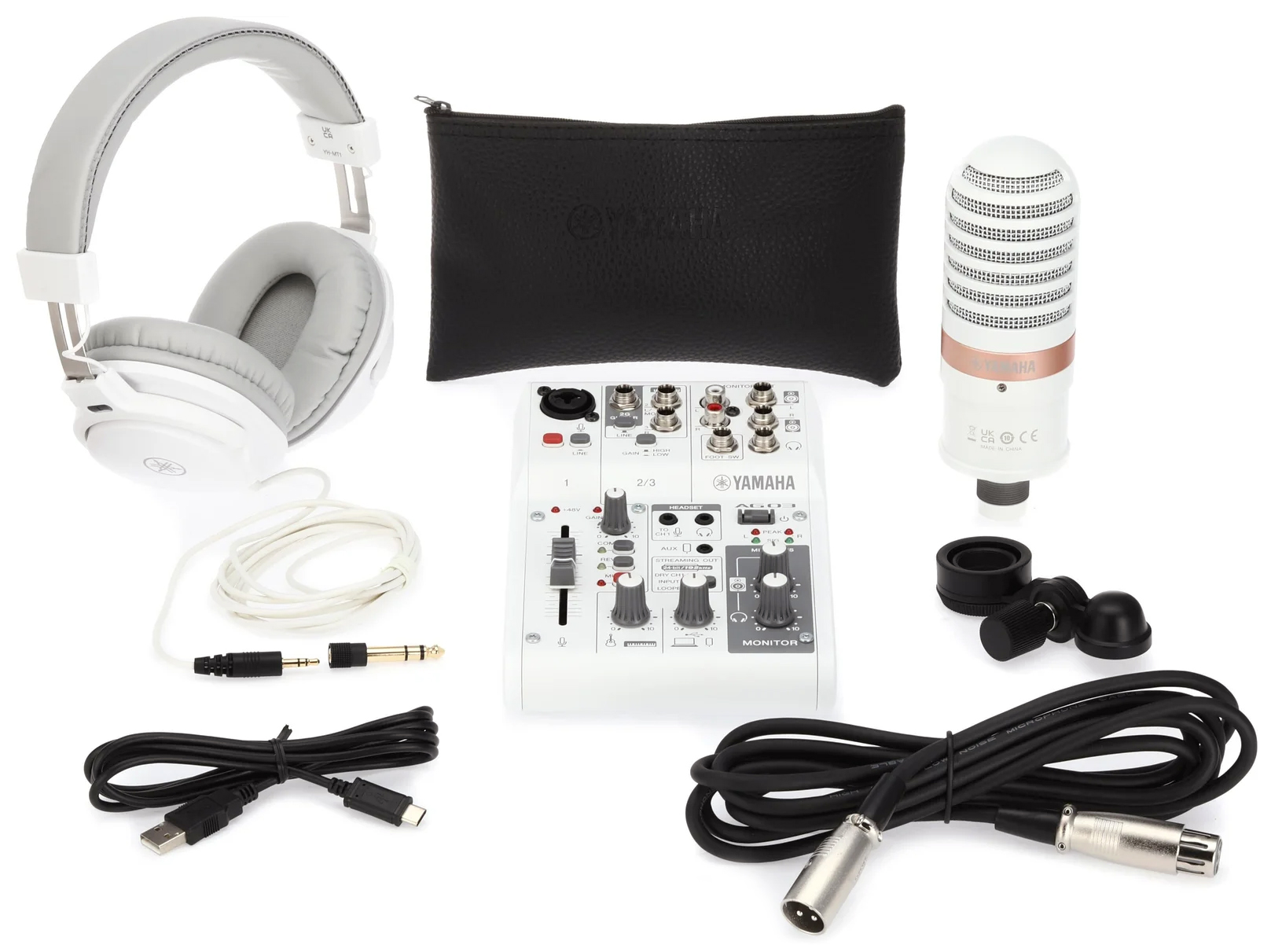 پکیج استودیویی لایو استریم یاماها ای جی AG03 MK2 LSPK