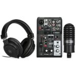 پکیج استودیویی لایو استریم یاماها ای جی AG03 MK2 LSPK 5 پکیج استودیویی کارت صدا، میکروفون و هدفون یاماها مدل AG03MK2 LSPK 2