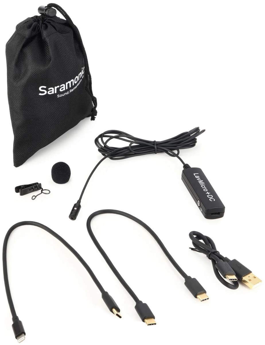 میکروفون باسیم یقه ای موبایل سارامونیک لو میکرو LavMicro+DC 1 میکروفون باسیم یقه ای موبایل سارامونیک لو میکرو LavMicro+DC