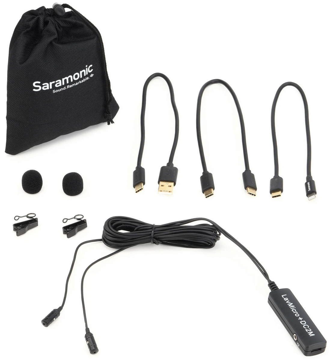 میکروفن باسیم یقه ای موبایل سارامونیک لو میکرو LavMicro+DC2M