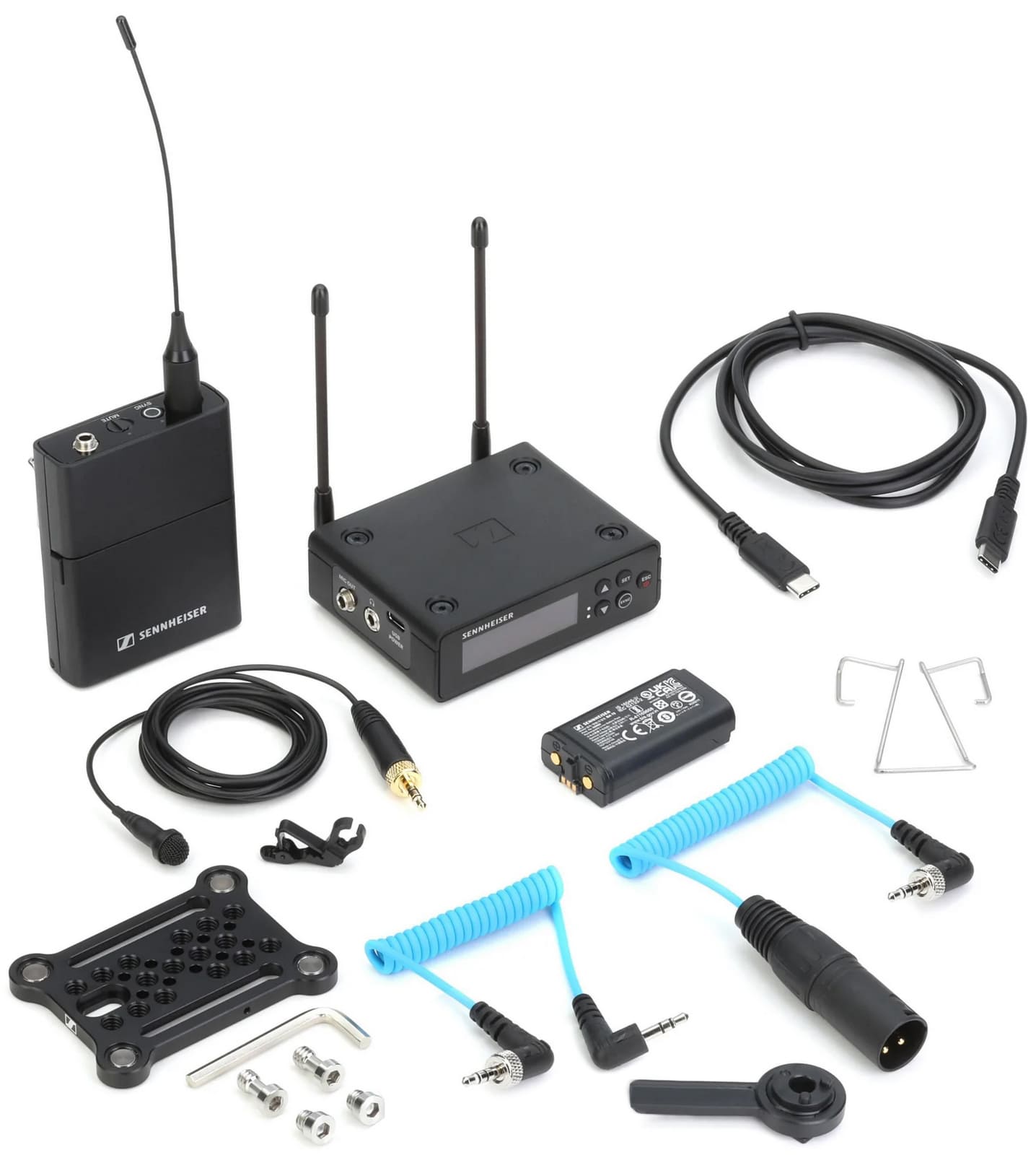 میکروفون بی سیم یقه ای تک کانال دوربین سنهایزر EW-DP ME2 Set