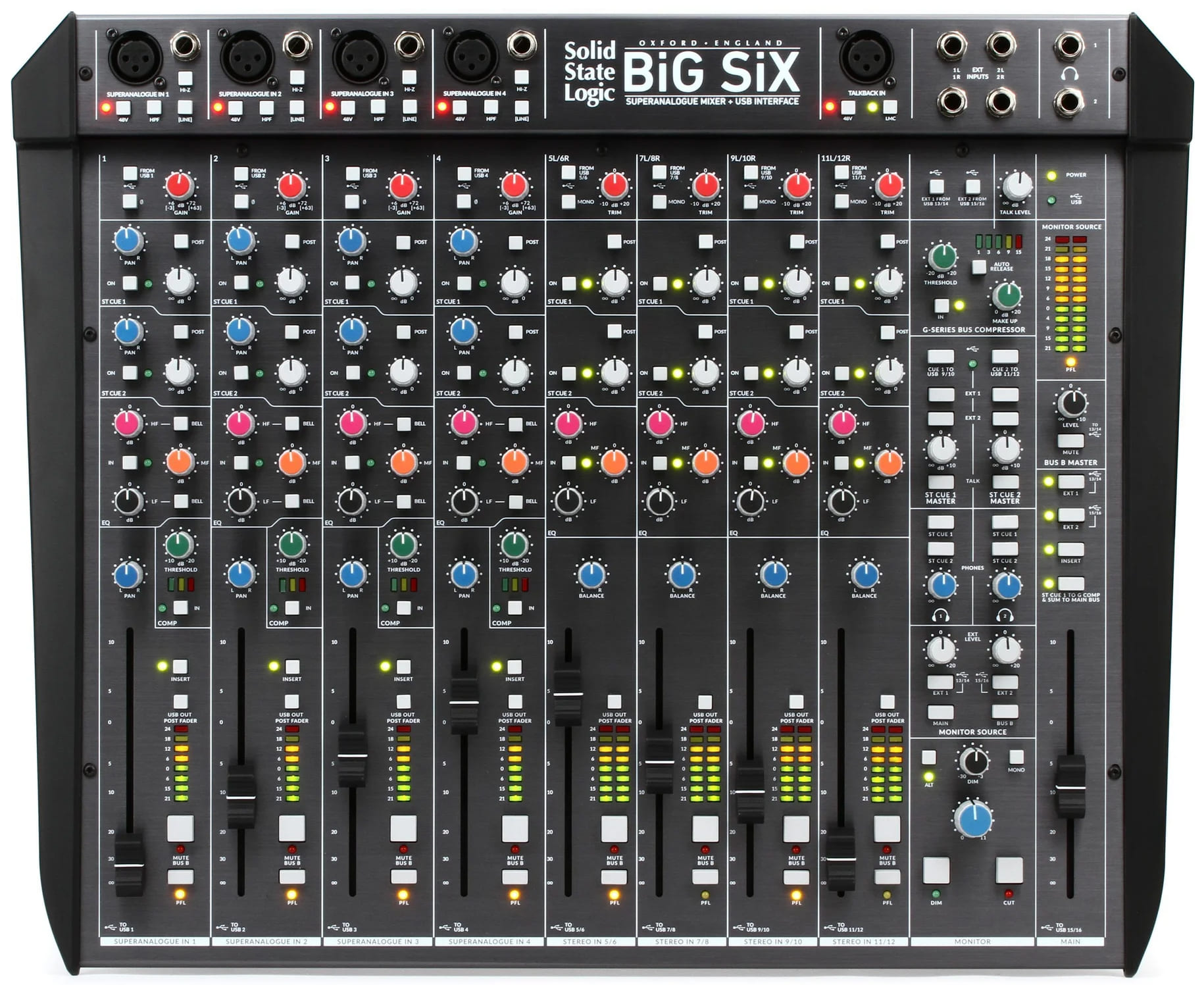 میکسر صدا آنالوگ 12 کانال سالید استیت لاجیک بیگ سیکس BiG SiX 1 میکسر صدا آنالوگ 12 کانال سالید استیت لاجیک بیگ سیکس BiG SiX