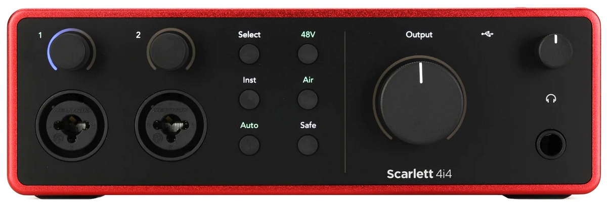 کارت صدا یو اس بی فوکوسرایت فور آی فور Scarlett 4i4 4th Gen 1 کارت صدا یو اس بی فوکوسرایت فور آی فور Scarlett 4i4 4th Gen