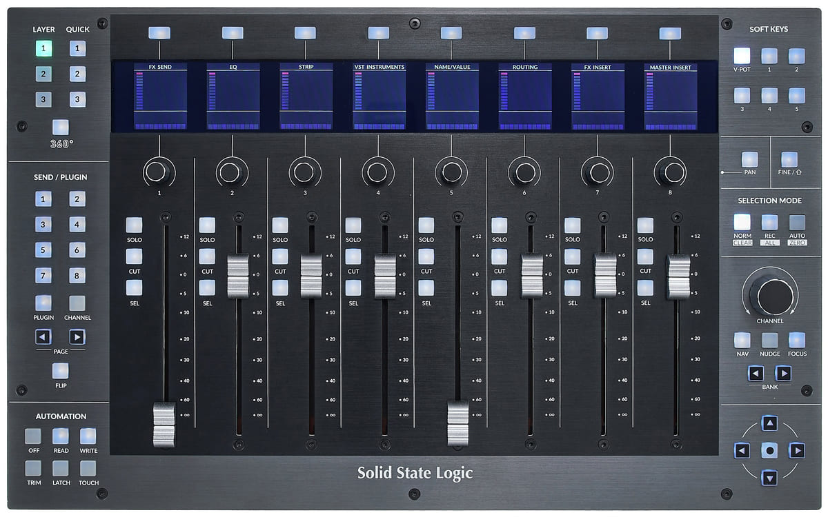 کنترلر نرم افزار استودیو سالید استیت لاجیک یو اف ایت UF8 1 کنترلر نرم افزار استودیو سالید استیت لاجیک یو اف ایت UF8