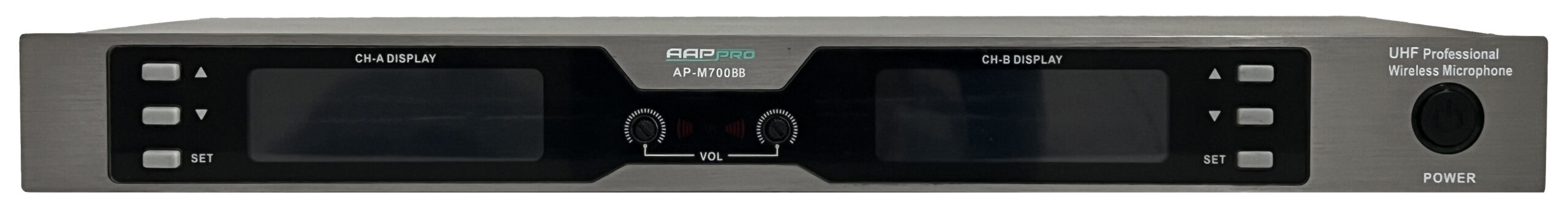 میکروفون بی سیم یقه ای دو کانال ای ای پی پرو AP-M700BB 2 میکروفون بی سیم یقه ای دو کانال ای ای پی پرو AP-M700BB