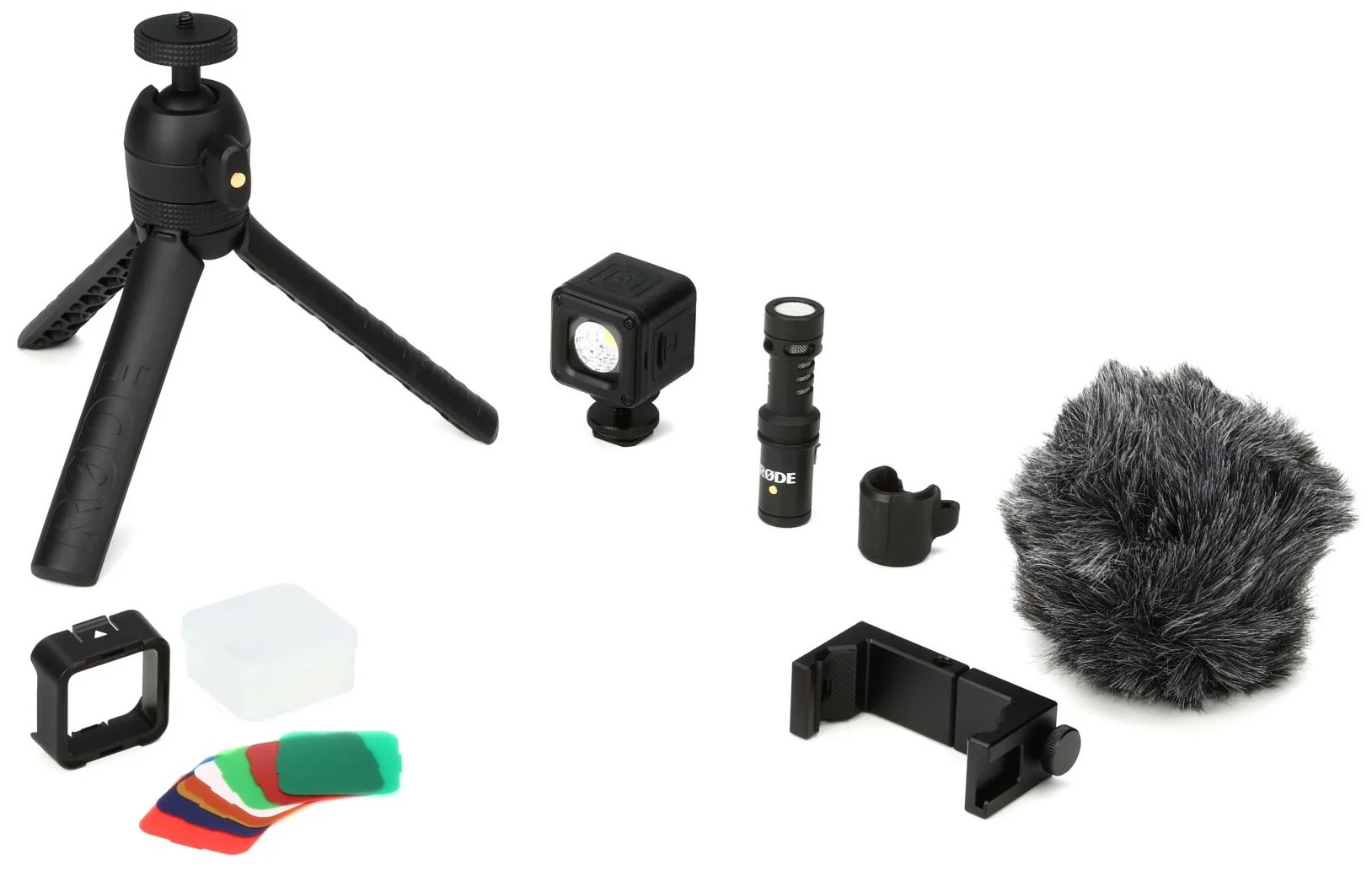 کیت ولاگر میکروفون، نور و پایه موبایل رود Vlogger Kit USB-C