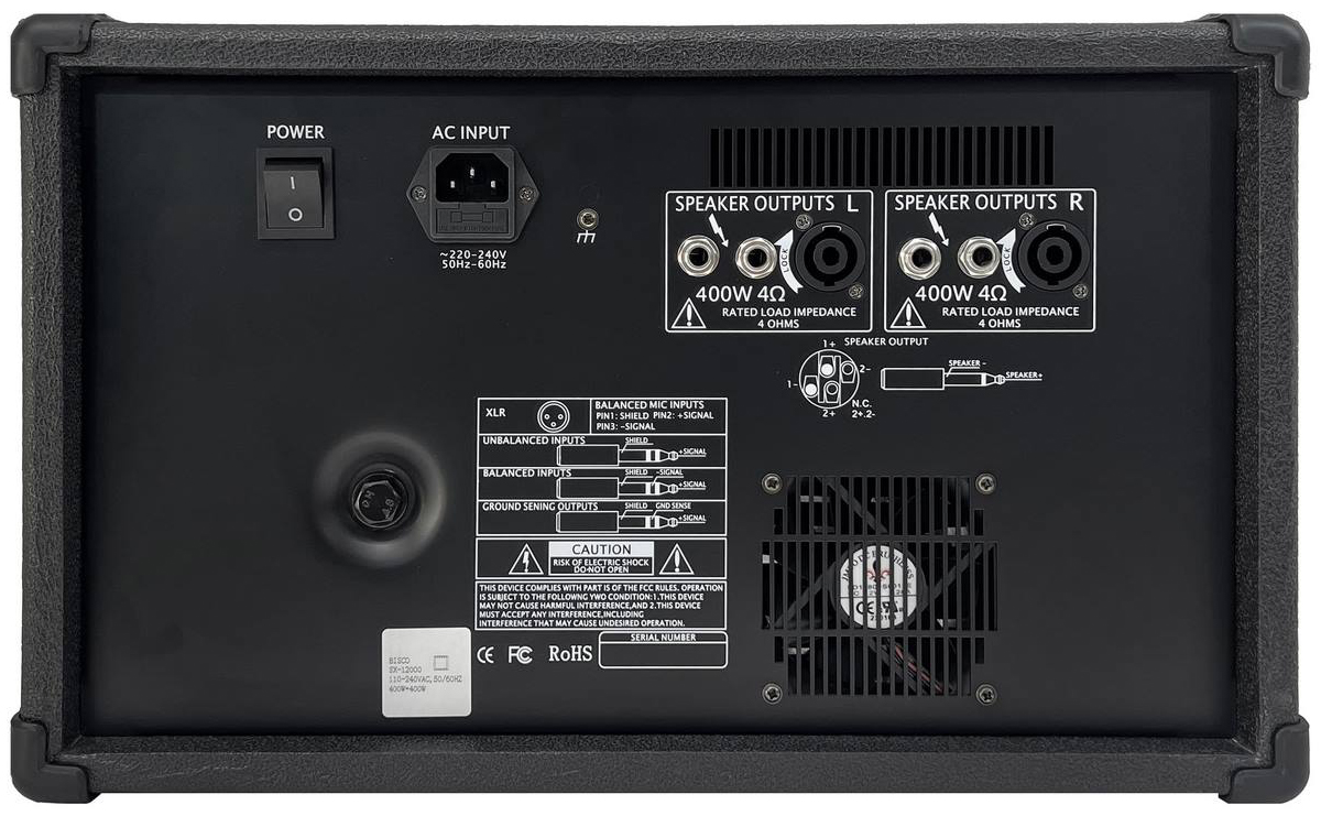 پاور میکسر اکو آمپلی فایر دو کانال بیسکو اس ایکس SX-12000