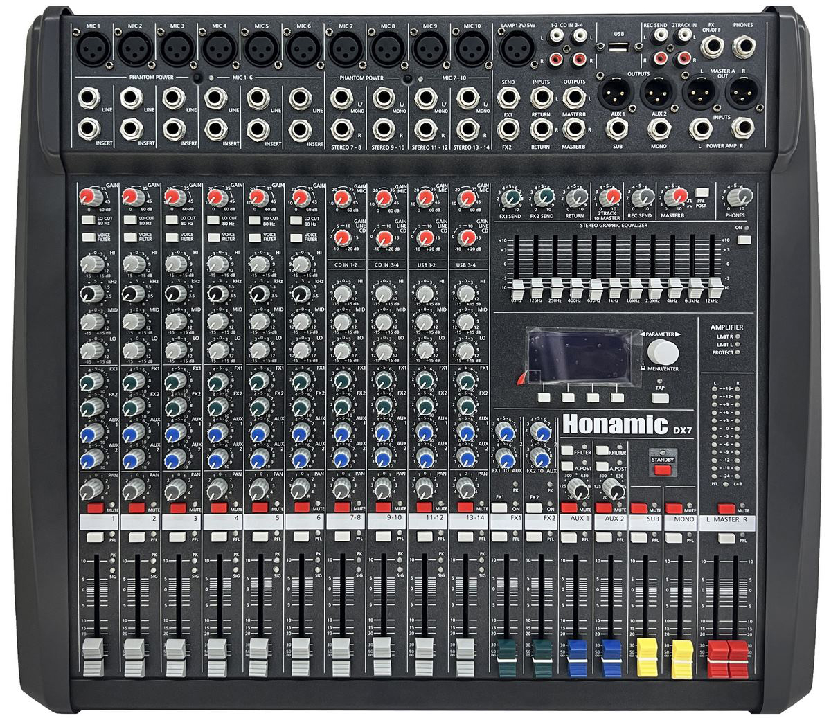 پاور میکسر اکو آمپلی فایر دو کانال هونامیک دی ایکس سون DX-7