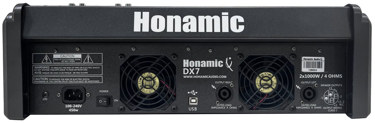 پاور میکسر اکو آمپلی فایر دو کانال هونامیک دی ایکس سون DX-7